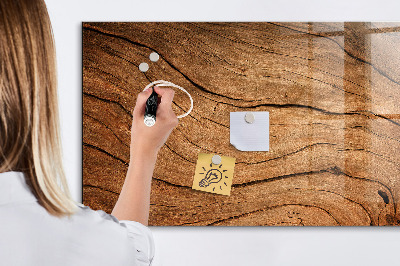 Tableau effaçable magnétique horizontal Vieux bois