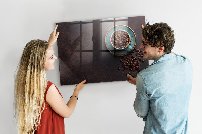 Tableau magnétique design horizontal Une tasse de café