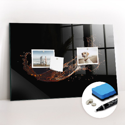 Tableau magnétique design horizontal Boisson renversée
