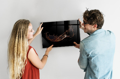 Tableau magnétique design horizontal Boisson renversée