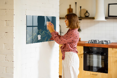Tableau effaçable magnétique horizontal Croquis des montagnes