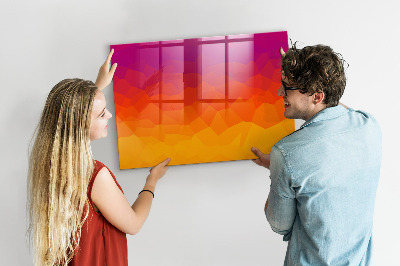 Tableau effaçable magnétique horizontal Lever du soleil