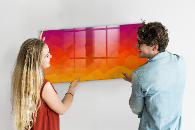 Tableau effaçable magnétique horizontal Lever du soleil