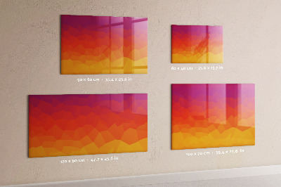 Tableau effaçable magnétique horizontal Lever du soleil