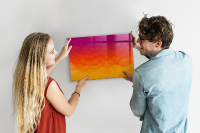 Tableau effaçable magnétique horizontal Lever du soleil