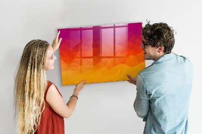 Tableau effaçable magnétique horizontal Lever du soleil