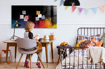 Tableau magnétique verre Une explosion de couleurs
