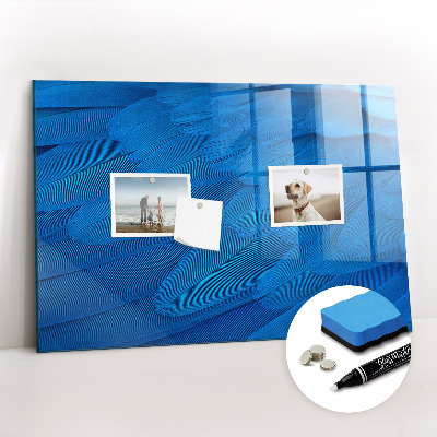 Tableau magnétique design horizontal Plume d'oiseau