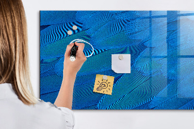 Tableau magnétique design horizontal Plume d'oiseau
