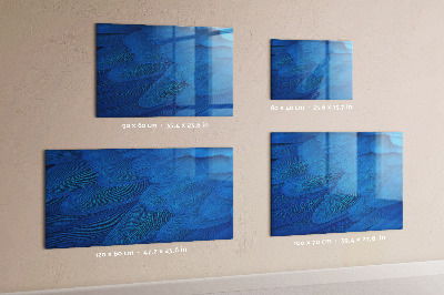 Tableau magnétique design horizontal Plume d'oiseau