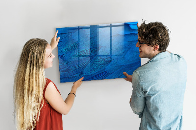 Tableau magnétique design horizontal Plume d'oiseau