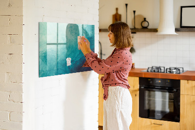 Tableau magnétique design horizontal Profondeur d'abstraction