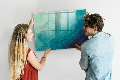 Tableau magnétique design horizontal Profondeur d'abstraction