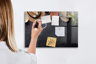 Tableau effaçable magnétique horizontal Vacances