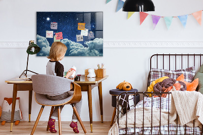 Tableau magnétique verre Ciel nocturne