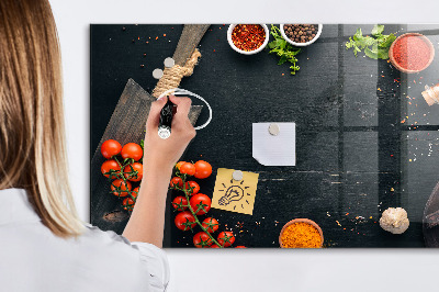 Tableau effaçable magnétique horizontal Accessoires de cuisine