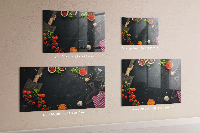 Tableau effaçable magnétique horizontal Accessoires de cuisine