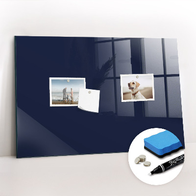 Tableau magnétique design horizontal Couleur : bleu marine foncé