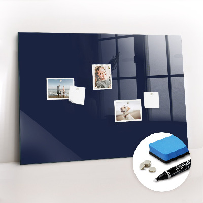 Tableau magnétique design horizontal Couleur : bleu marine foncé