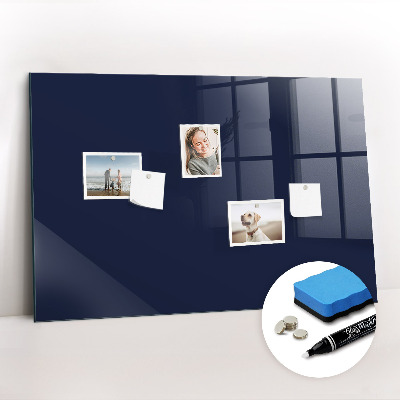 Tableau magnétique design horizontal Couleur : bleu marine foncé