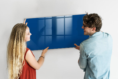 Tableau magnétique verre Couleur bleue