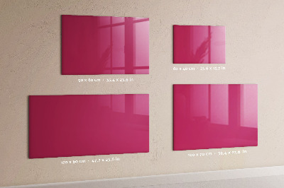Tableau magnétique design horizontal Couleur rose intense