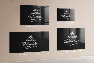 Tableau magnétique verre Aventure en plein air