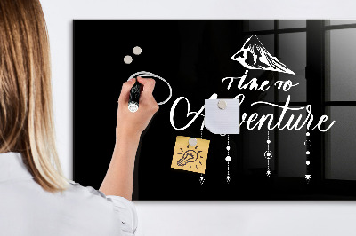 Tableau effaçable magnétique horizontal Aventure