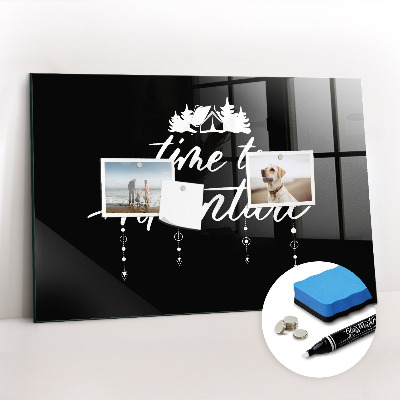 Tableau magnétique design horizontal L'heure de l'aventure