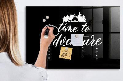 Tableau magnétique design horizontal L'heure de l'aventure