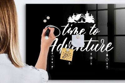 Tableau magnétique design horizontal L'heure de l'aventure
