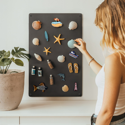 Tableau pour aimants de vacances en format 50 x 80 cm