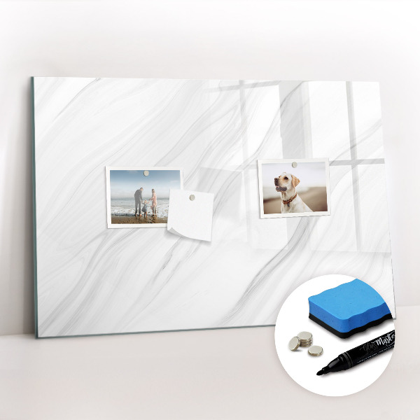 Tableau effaçable magnétique Marbre décoratif
