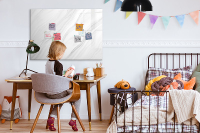 Tableau effaçable magnétique Marbre décoratif
