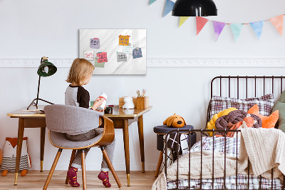 Tableau effaçable magnétique Marbre décoratif