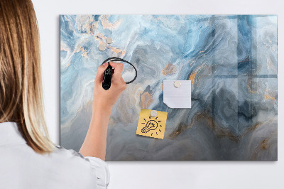 Tableau effaçable magnétique Motif en marbre
