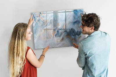 Tableau effaçable magnétique Motif en marbre