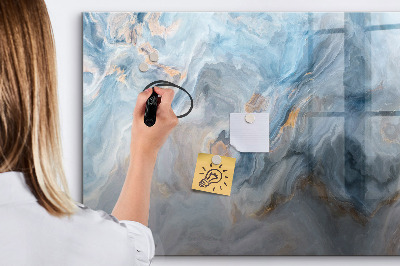 Tableau effaçable magnétique Motif en marbre