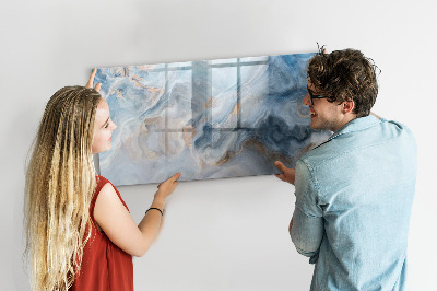 Tableau effaçable magnétique Motif en marbre