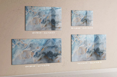 Tableau effaçable magnétique Motif en marbre