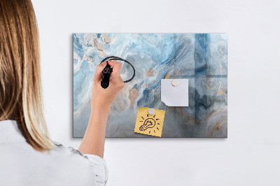 Tableau effaçable magnétique Motif en marbre