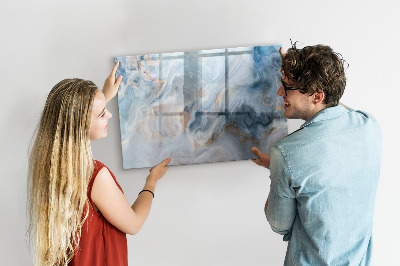 Tableau effaçable magnétique Motif en marbre