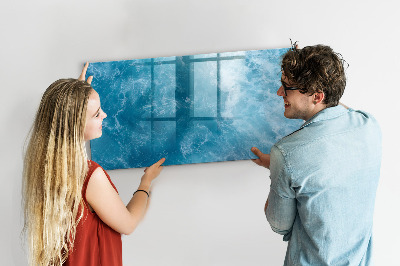 Tableau verre magnétique Eau de mer