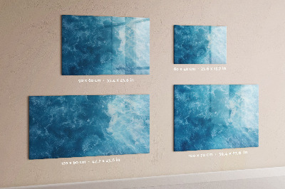 Tableau verre magnétique Eau de mer