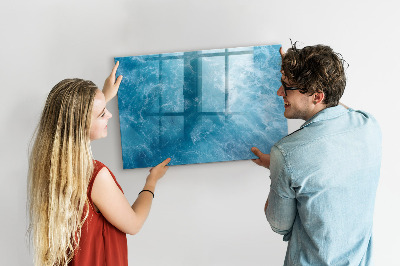 Tableau verre magnétique Eau de mer