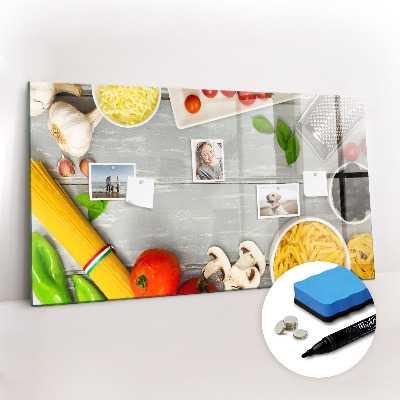 Tableau magnétique mural Ingrédients