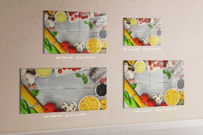 Tableau magnétique mural Ingrédients