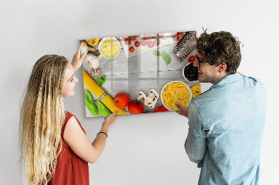 Tableau magnétique mural Ingrédients