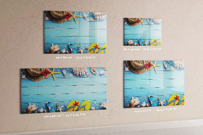 Tableau verre magnétique Accessoires de plage