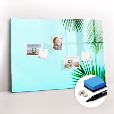 Tableau magnétique mural Feuilles tropicales